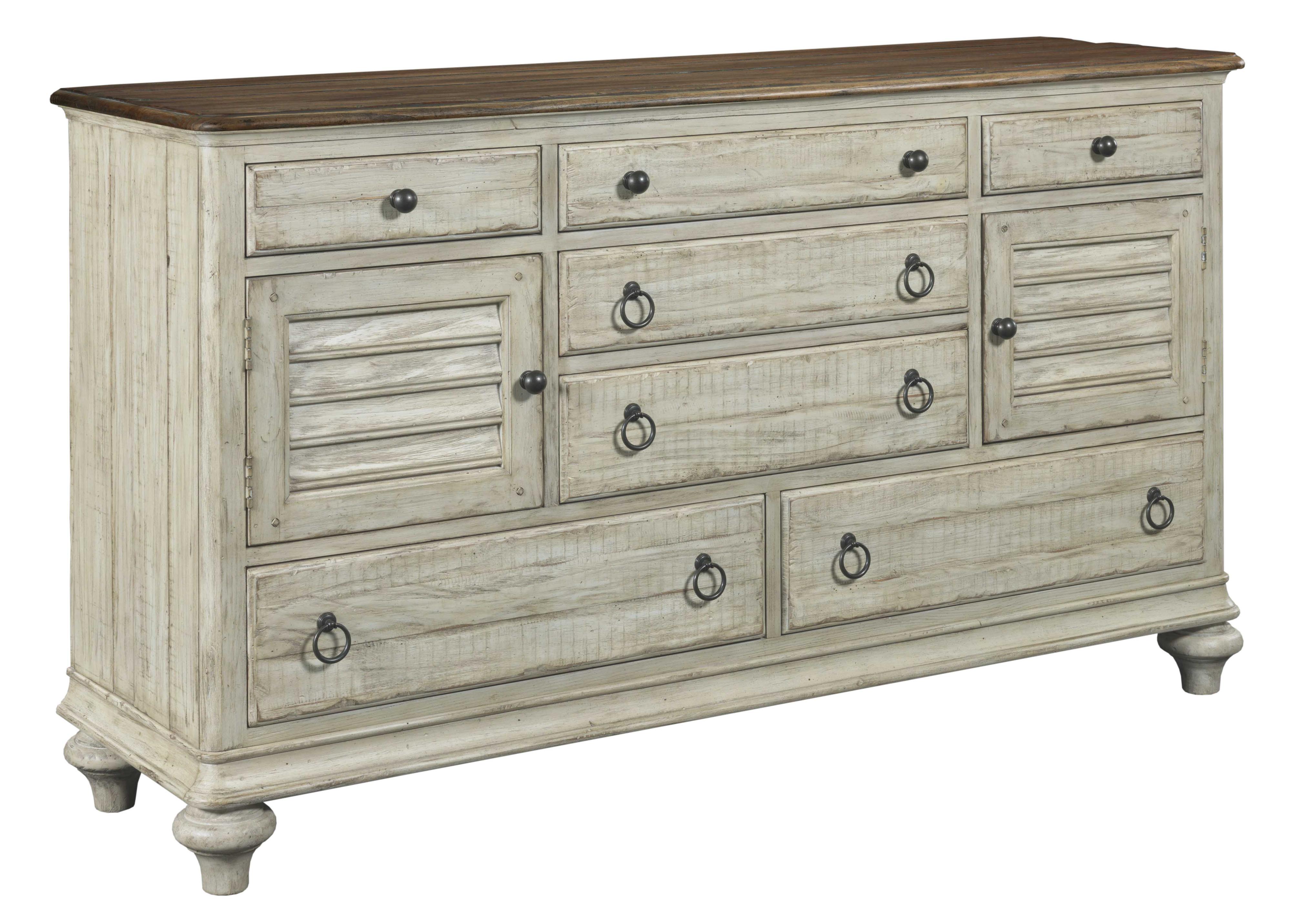 Kincaid Furniture Weatherford Ellesmere Dresser with 6 Drawers and 2